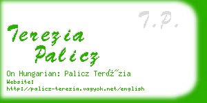 terezia palicz business card